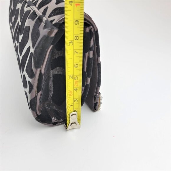 Brown and Black Evening Clutch Purse - Picture 6 of 9